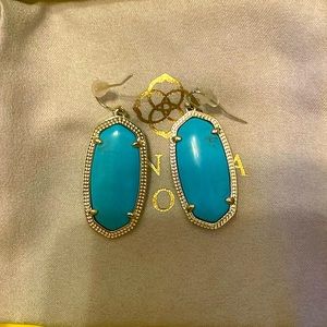 Turquoise Kendra Scott earrings